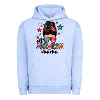 Pigment Grape Ice all american mama messy bun Urban Hoodie - Zillion Design Studio
