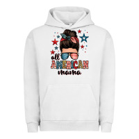 Pigment Lunar Rock all american mama messy bun Urban Hoodie - Zillion Design Studio