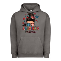 Pigment Tornado all american mama messy bun Urban Hoodie - Zillion Design Studio