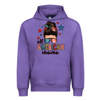 Tulip all american mama messy bun Urban Hoodie - Zillion Design Studio