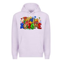 Lilac totally ausome autism Premium Hoodie - Zillion Design Studio