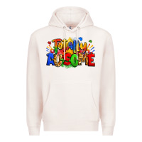 Pale Pink totally ausome autism Premium Hoodie - Zillion Design Studio