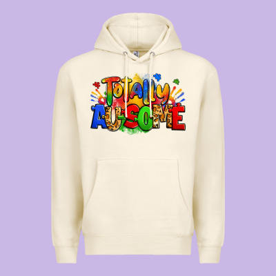 Totally Ausome Autism Premium Hoodie Designed By Zillion Design Studio