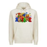 Oatmeal Heather totally ausome autism Premium Hoodie - Zillion Design Studio