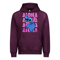 Mauve Wine aloha stitch Urban Hoodie - Zillion Design Studio