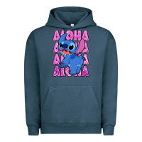 Pigment Midnight Navy aloha stitch Urban Hoodie - Zillion Design Studio