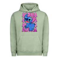 Pigment Oil Green aloha stitch Urban Hoodie - Zillion Design Studio