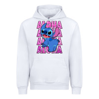 White aloha stitch Urban Hoodie - Zillion Design Studio