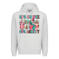 Dove Grey 50 coffee 50 anxiety coffee cups Premium Hoodie - Zillion Design Studio