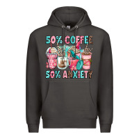 Smoke 50 coffee 50 anxiety coffee cups Premium Hoodie - Zillion Design Studio