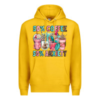 Lemon 50 coffee 50 anxiety coffee cups Premium Hoodie - Zillion Design Studio
