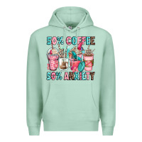 Seafoam 50 coffee 50 anxiety coffee cups Premium Hoodie - Zillion Design Studio