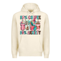 Tofu 50 coffee 50 anxiety coffee cups Premium Hoodie - Zillion Design Studio