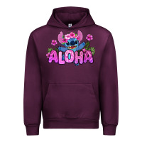 Mauve Wine aloha summer stitch Urban Hoodie - Zillion Design Studio
