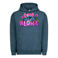 Pigment Midnight Navy aloha summer stitch Urban Hoodie - Zillion Design Studio
