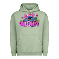 Pigment Oil Green aloha summer stitch Urban Hoodie - Zillion Design Studio
