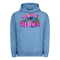 Pigment Pebble Blue aloha summer stitch Urban Hoodie - Zillion Design Studio