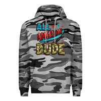 Slate Camo all american dude Premium Hoodie - Zillion Design Studio
