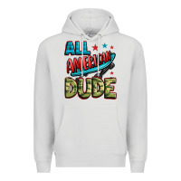 Dove Grey all american dude Premium Hoodie - Zillion Design Studio