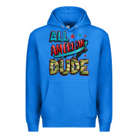 True Royal all american dude Premium Hoodie - Zillion Design Studio