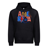 Black america lightning bolt Urban Hoodie - Zillion Design Studio