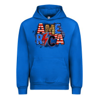 Cobalt america lightning bolt Urban Hoodie - Zillion Design Studio