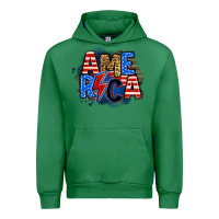 Emerald america lightning bolt Urban Hoodie - Zillion Design Studio