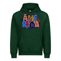 Forest Green america lightning bolt Urban Hoodie - Zillion Design Studio