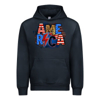 Navy america lightning bolt Urban Hoodie - Zillion Design Studio