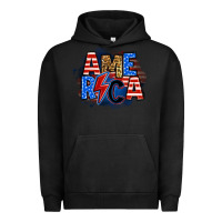 Pigment Black america lightning bolt Urban Hoodie - Zillion Design Studio