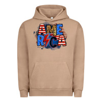 Pigment Burro america lightning bolt Urban Hoodie - Zillion Design Studio