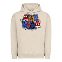 Pigment French Oak america lightning bolt Urban Hoodie - Zillion Design Studio