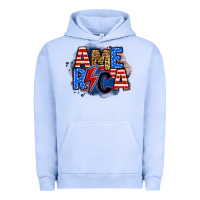 Pigment Grape Ice america lightning bolt Urban Hoodie - Zillion Design Studio