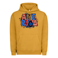 Pigment Peanut Butter america lightning bolt Urban Hoodie - Zillion Design Studio