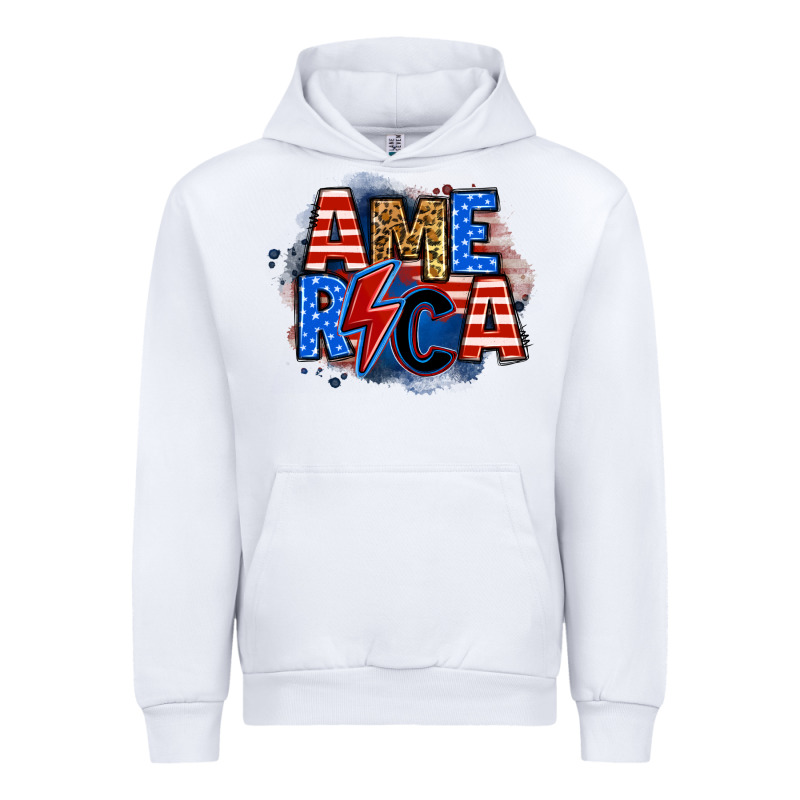 America Lightning Bolt Urban Hoodie by Zillion Design Studio | Teevron