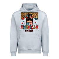American Mom Junkie Messy Bun Urban Hoodie | Teevron