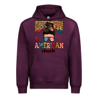 Mauve Wine american mom junkie messy bun Urban Hoodie - Zillion Design Studio