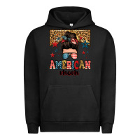 Pigment Black american mom junkie messy bun Urban Hoodie - Zillion Design Studio