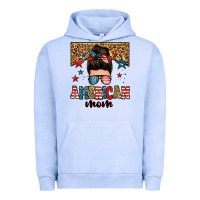 Pigment Grape Ice american mom junkie messy bun Urban Hoodie - Zillion Design Studio