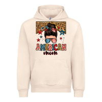 Sandshell american mom junkie messy bun Urban Hoodie - Zillion Design Studio