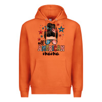 Carrot all american mama messy bun Premium Hoodie - Zillion Design Studio