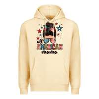 Pina Colada all american mama messy bun Premium Hoodie - Zillion Design Studio