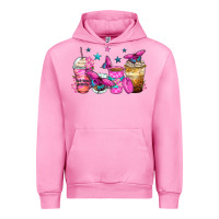Fuchsia Pink antisocial butterfly coffee cups Urban Hoodie - Zillion Design Studio