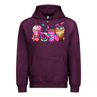 Mauve Wine antisocial butterfly coffee cups Urban Hoodie - Zillion Design Studio