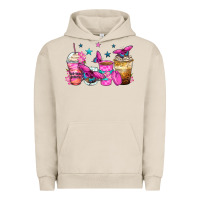 Pigment French Oak antisocial butterfly coffee cups Urban Hoodie - Zillion Design Studio