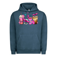 Pigment Midnight Navy antisocial butterfly coffee cups Urban Hoodie - Zillion Design Studio