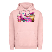 Pigment Salmon antisocial butterfly coffee cups Urban Hoodie - Zillion Design Studio