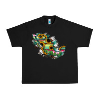 Black Guerrero Mexico Sunflower Map Urban Heavy Tee - RanaPortraitStore