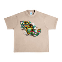 French Oak Guerrero Mexico Sunflower Map Urban Heavy Tee - RanaPortraitStore