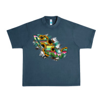 Midnight Navy Guerrero Mexico Sunflower Map Urban Heavy Tee - RanaPortraitStore
